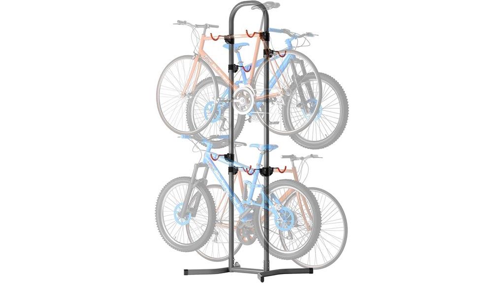 adjustable vertical bike rack