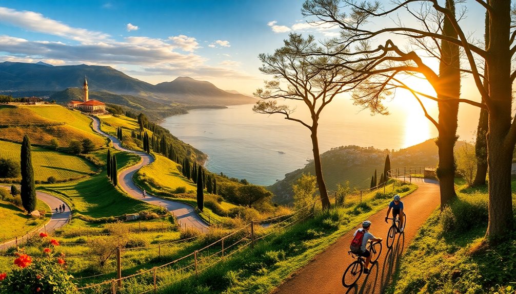 beautiful bike paths italy