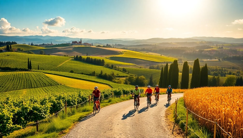 beautiful rolling hills region
