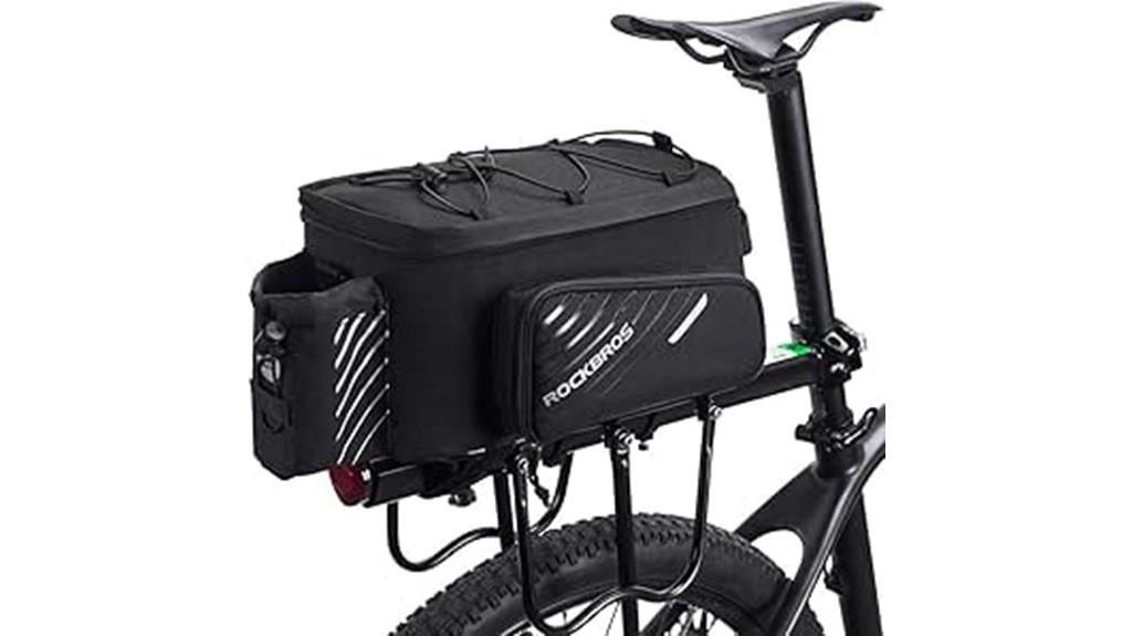 bicycle rack bag with cover