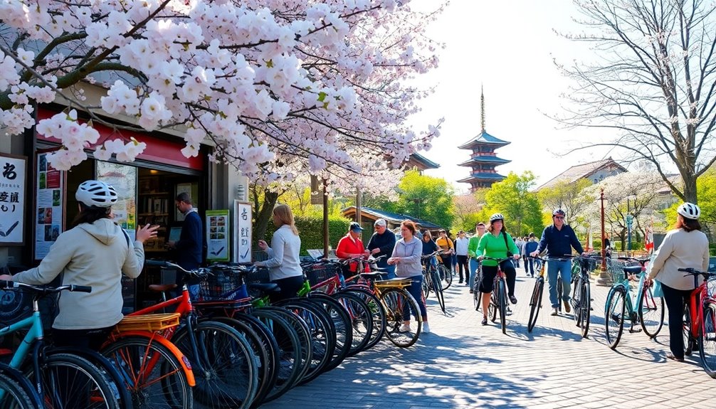 bicycle rental options available