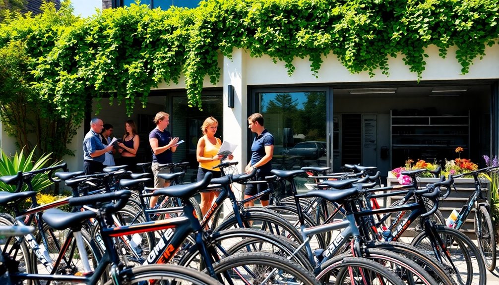 bicycle rental services available