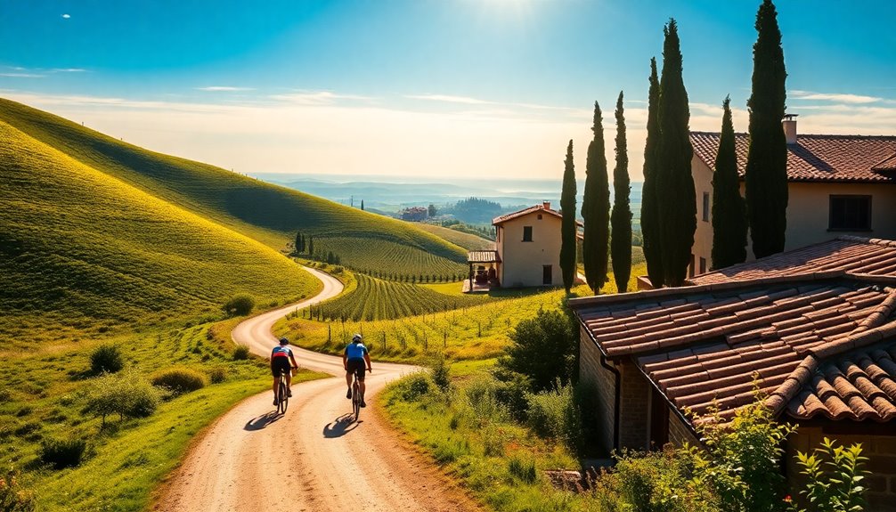 bicycle routes in tuscany