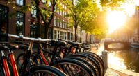 bicycles of amsterdam city