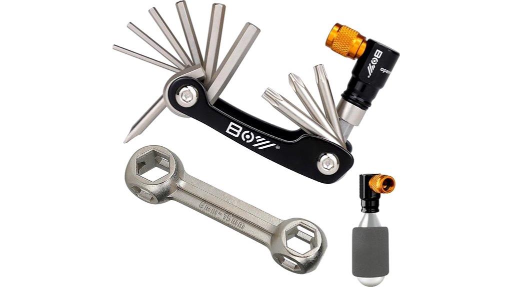 bike multitool with inflator