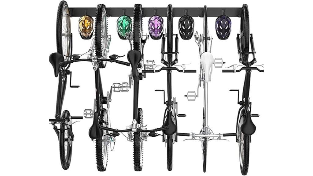 bike storage for six