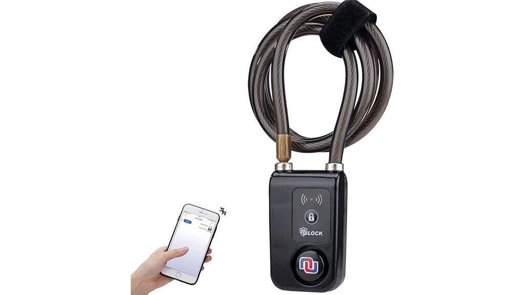bluetooth bike lock alarm