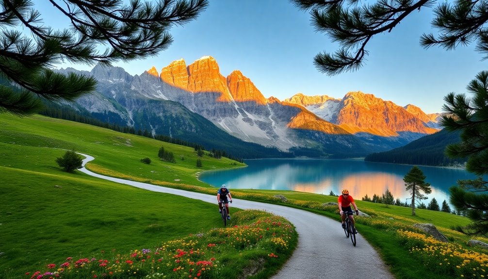 breathtaking cycling routes dolomites