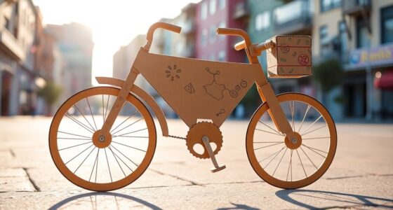 cardboard bicycle creation idea