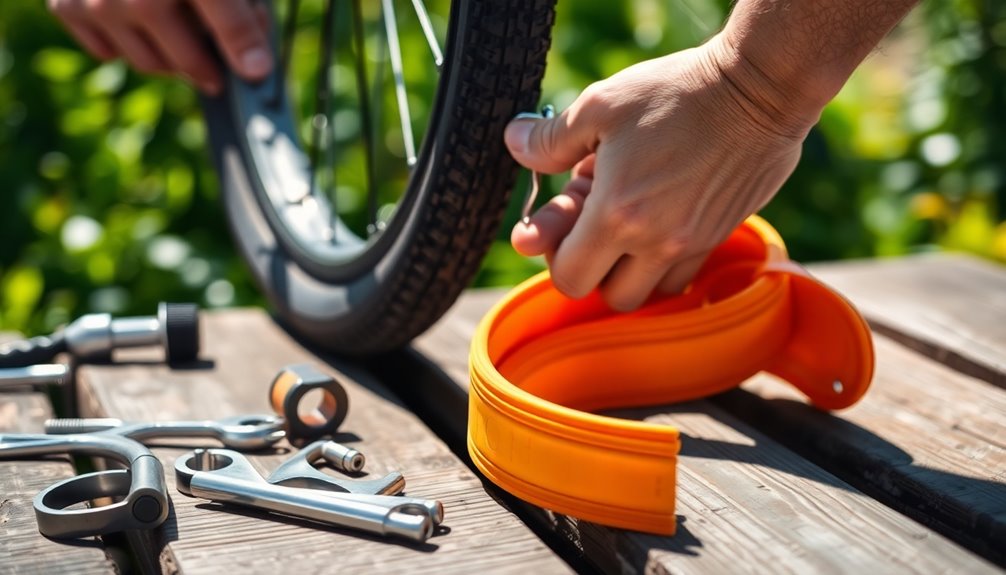 changing inner tubes and tires
