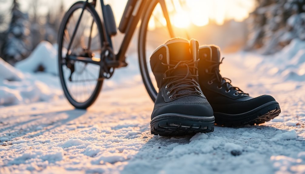 choosing winter cycling shoes