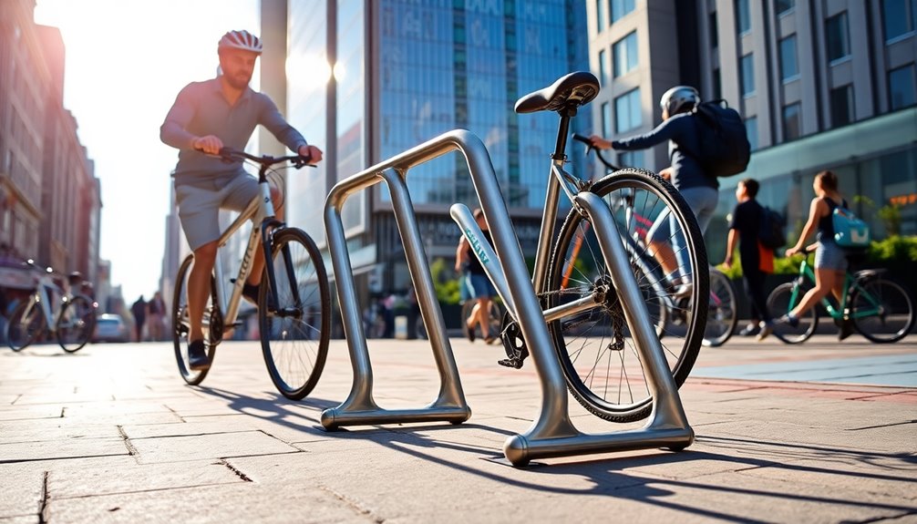 collapsible bike rack features