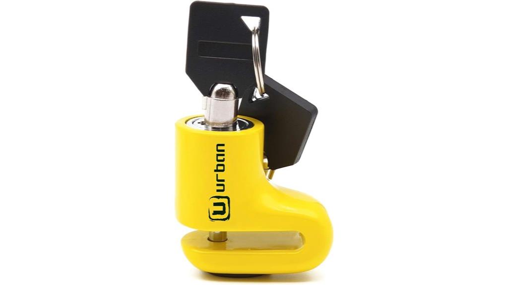 compact motorcycle disc lock
