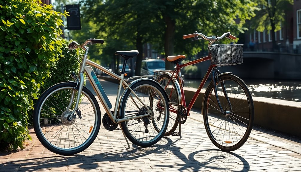 comparison with traditional bicycles