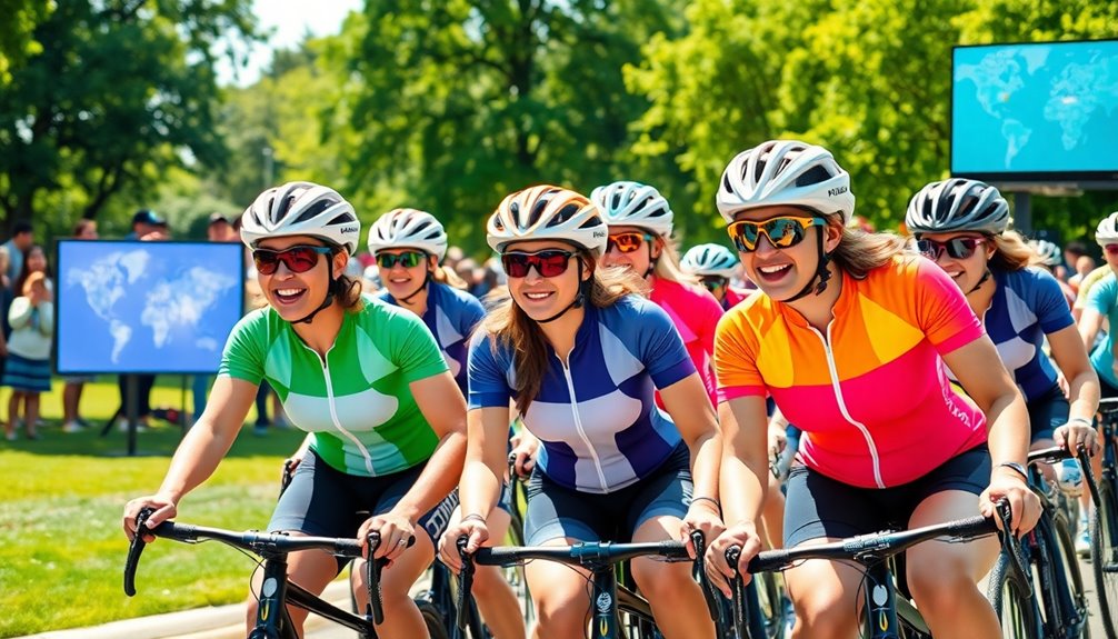 connecting with cyclists online