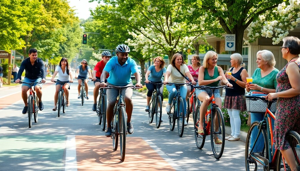 cycling fosters community engagement