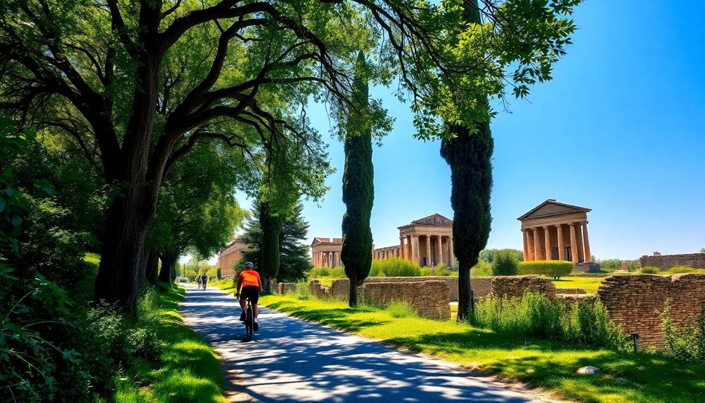 cycling in appia antica