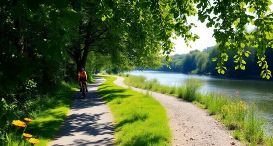 cycling path along sile