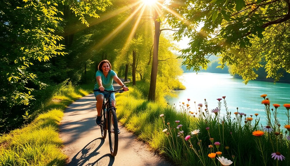 cycling promotes physical well being