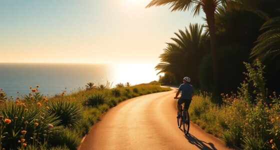 cycling route from rome