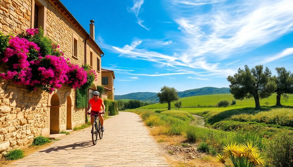 cycling through charming villages