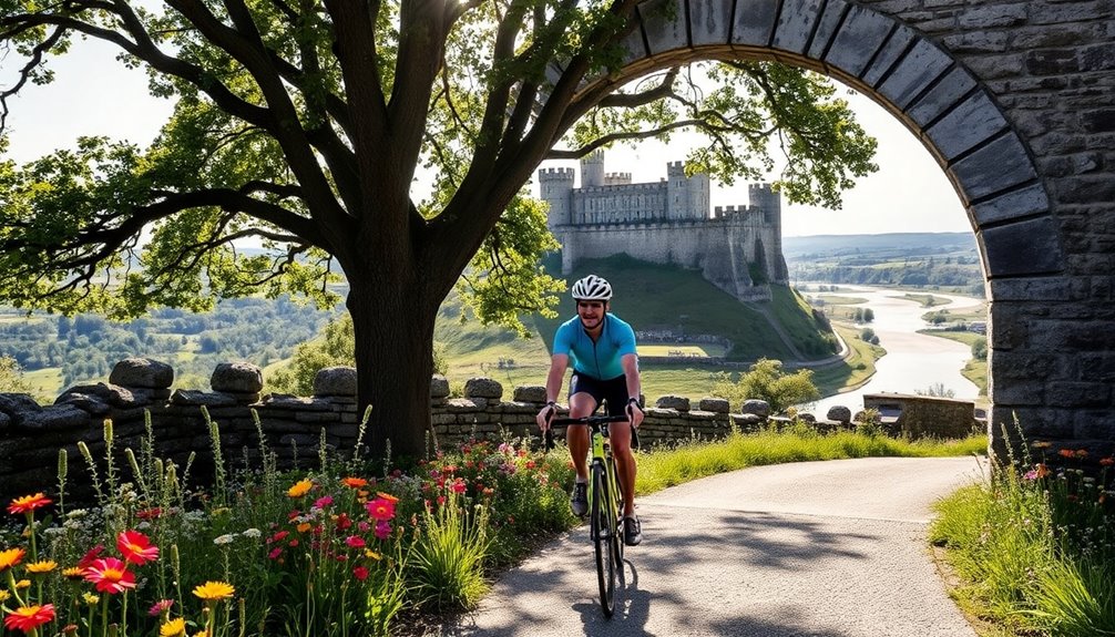 cycling through historical landscapes