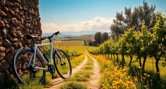 cycling through scenic landscapes