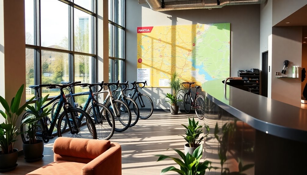 cyclist friendly hotel services
