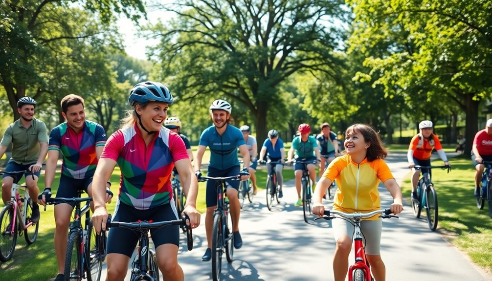 cyclists sharing kindness stories