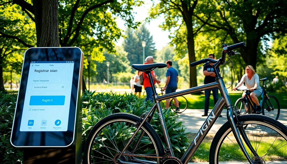 digital bicycle registration system