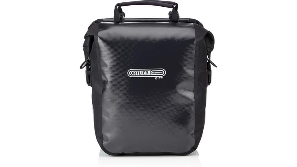 durable black front pannier