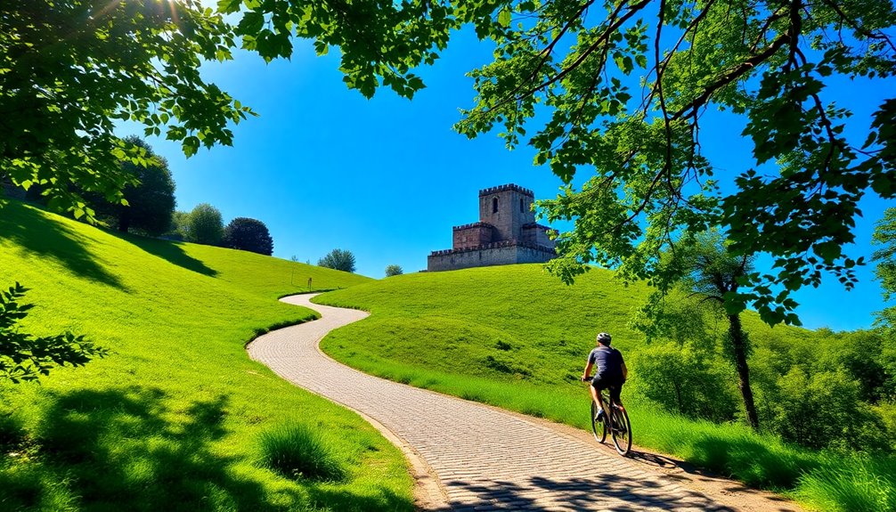 easy cycling route italy
