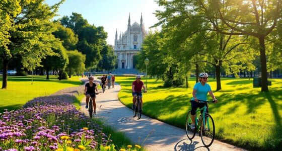 eco friendly cycling in milan