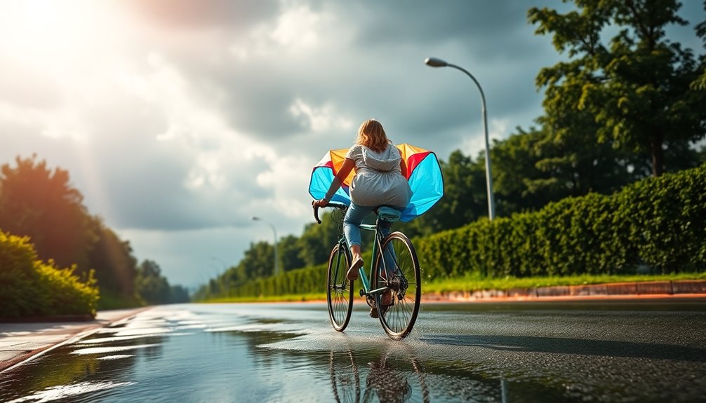 embrace weather in cycling