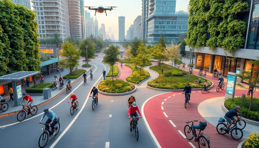 enhanced bike lanes development