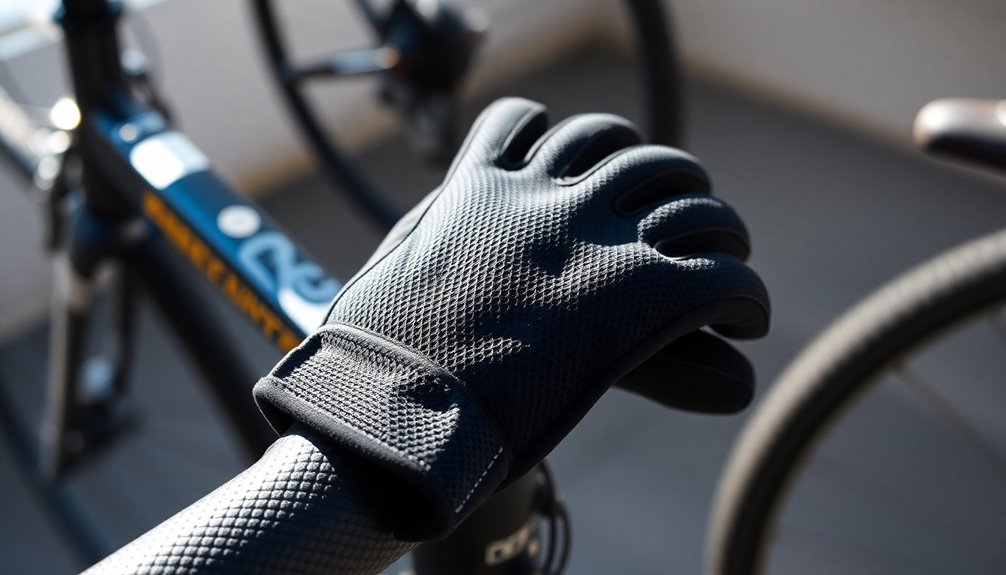 ergonomic cycling glove design