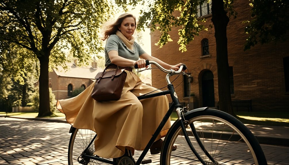 first woman to cycle