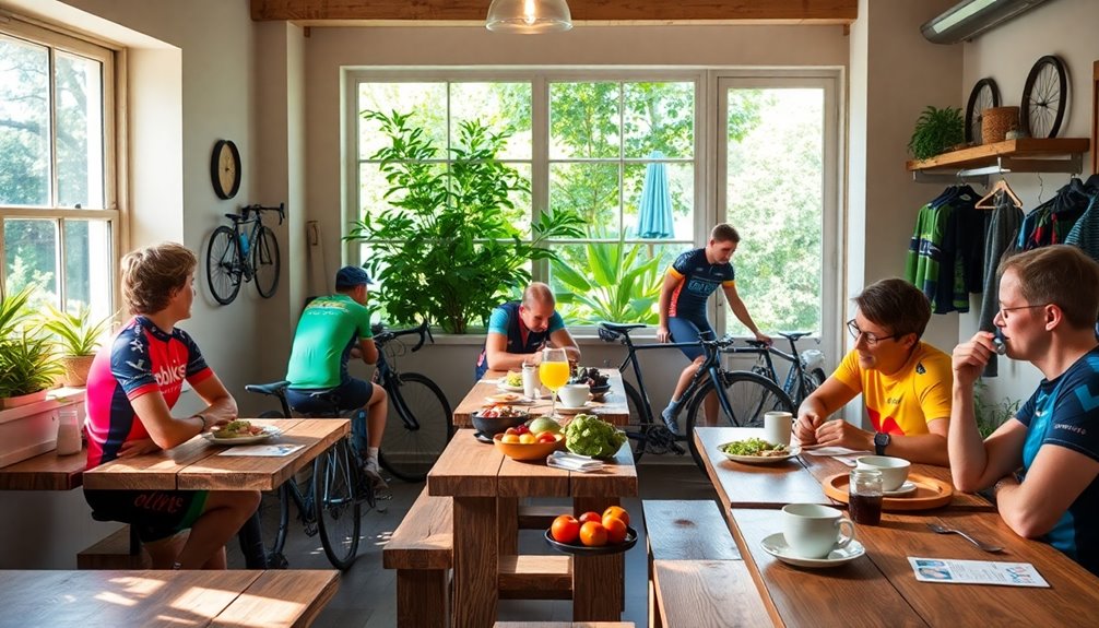 flexible dining options cyclists