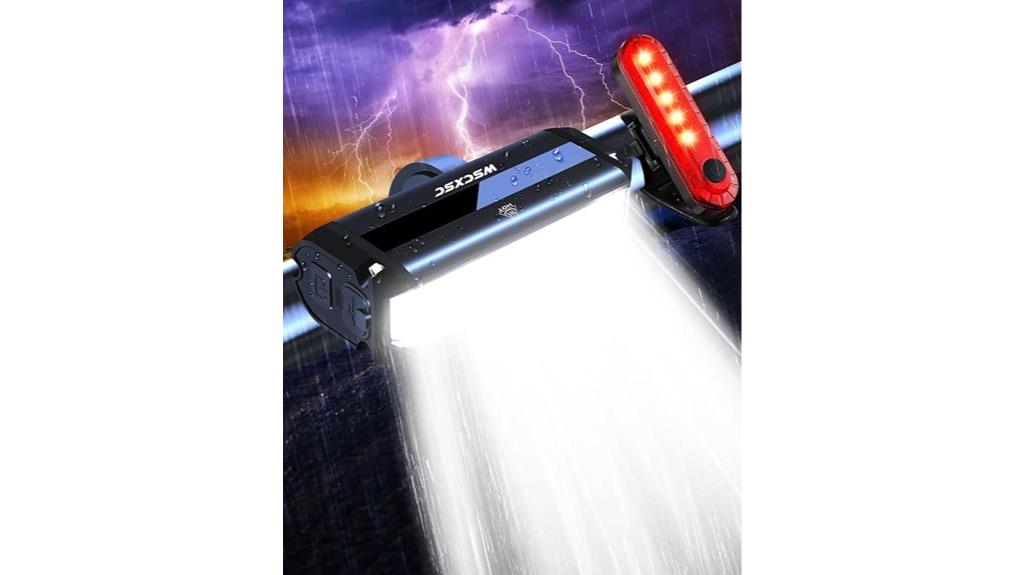 high lumen rechargeable bike light