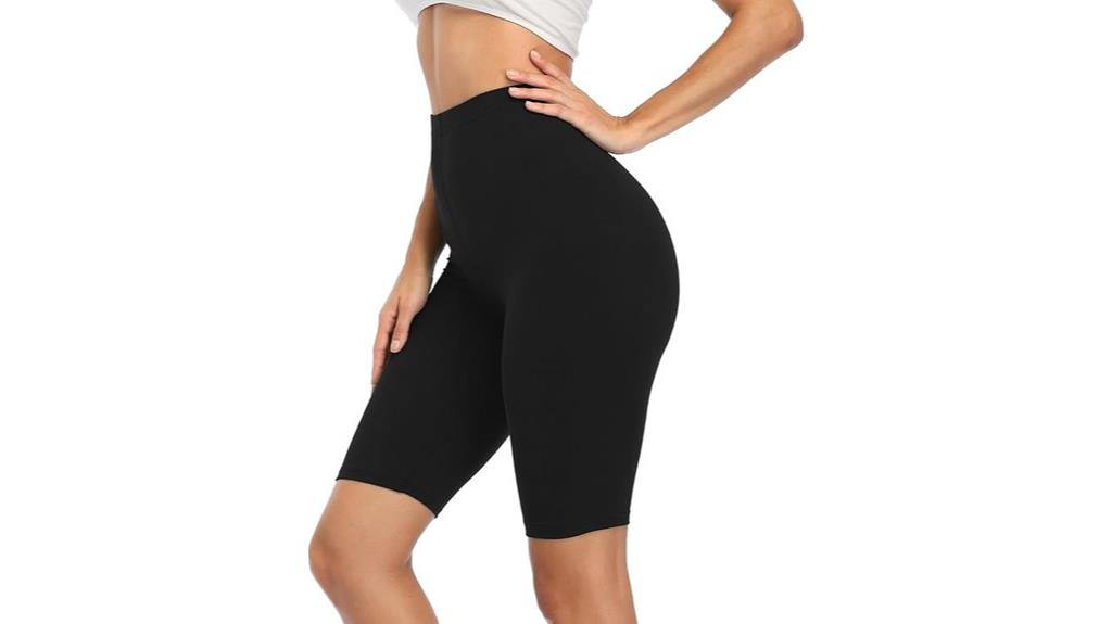 high waist stretchy shorts