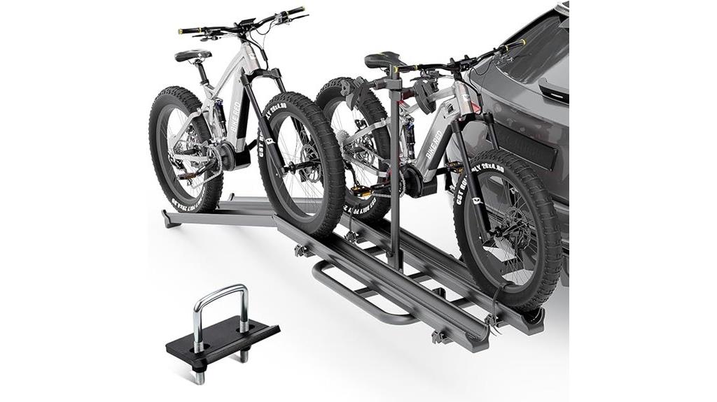 hitch mounted electric bicycle carrier