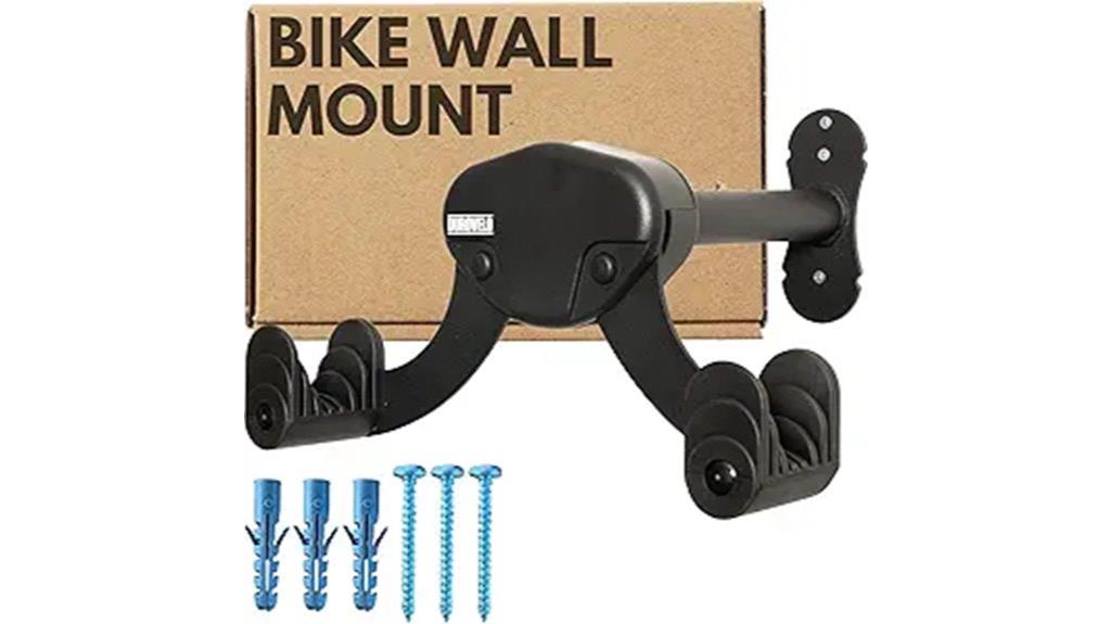 horizontal bike wall mount