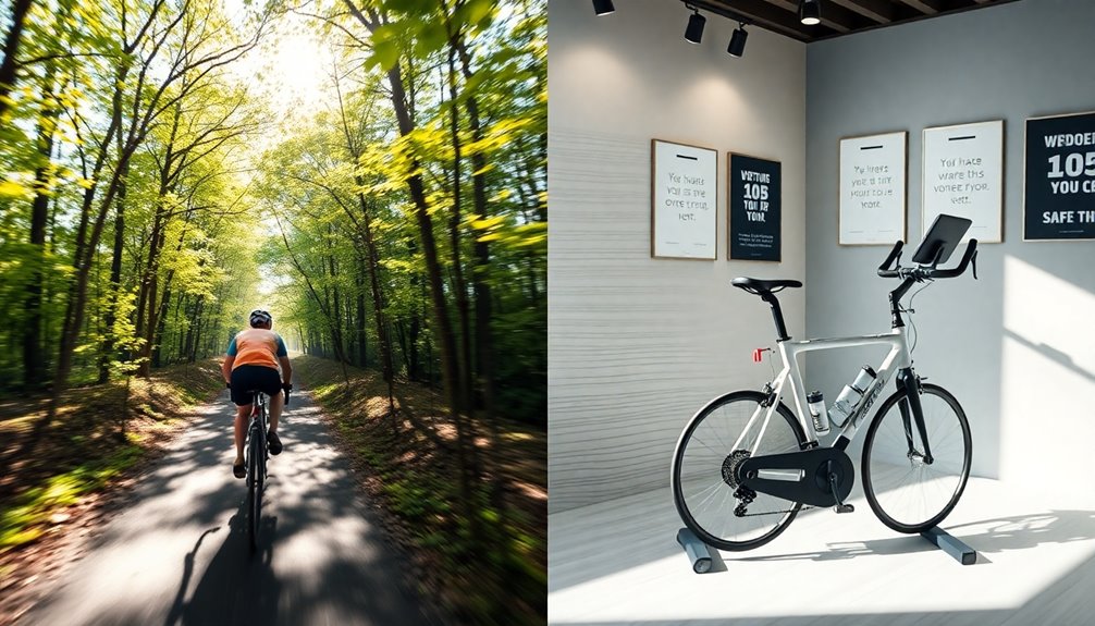 indoor cycling versus outdoor biking
