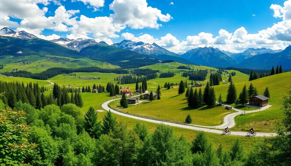 key attractions along route