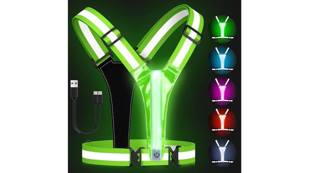 led reflective safety vest