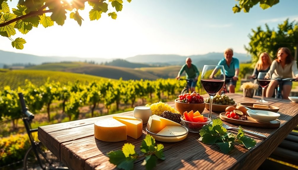 local delicacies and wine tastings