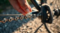 lubricate and clean chain