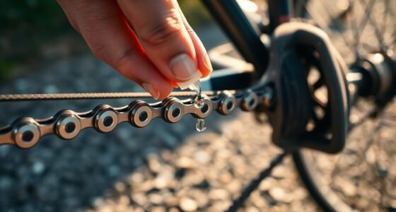 lubricate and clean chain