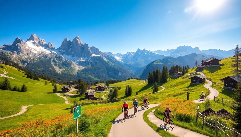 majestic mountain range adventure