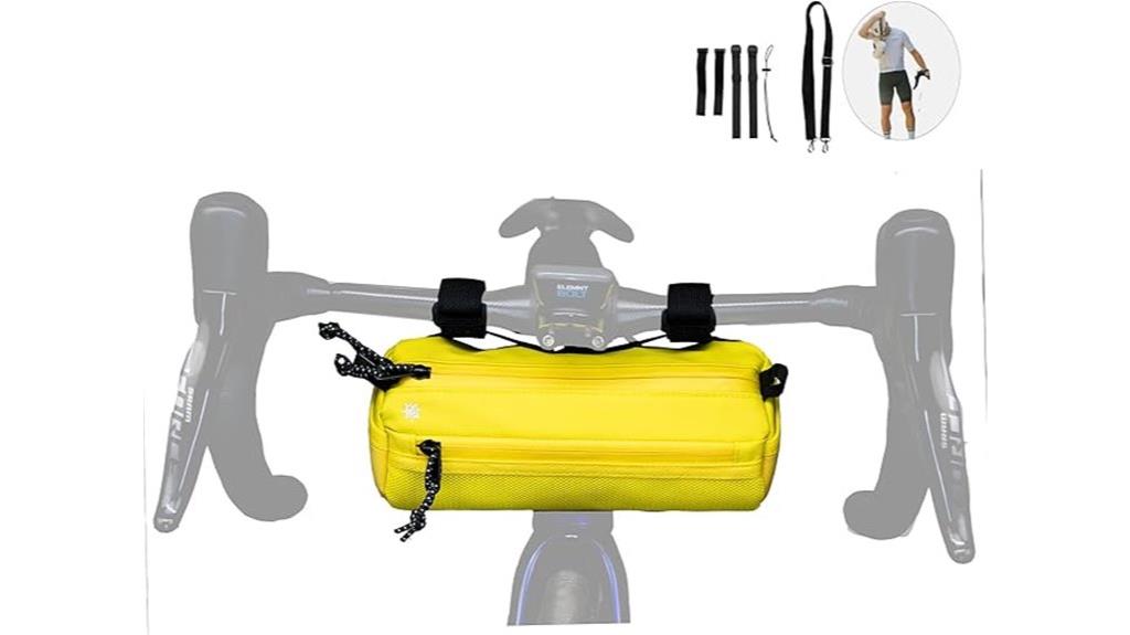 medium yellow bike bag